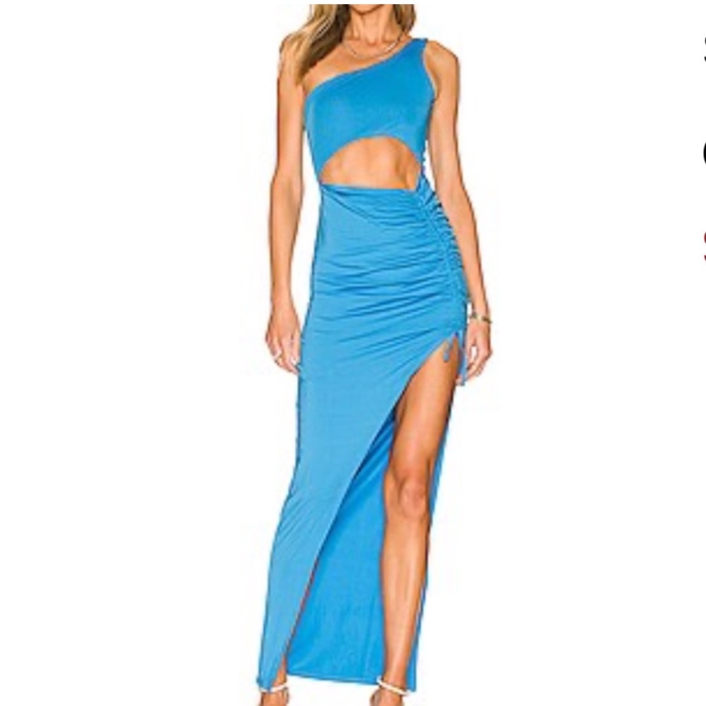 Superdown one shoulder dress with cut out